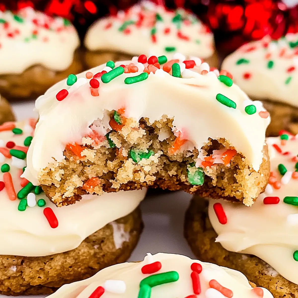Christmas Carrot Cake Cookies