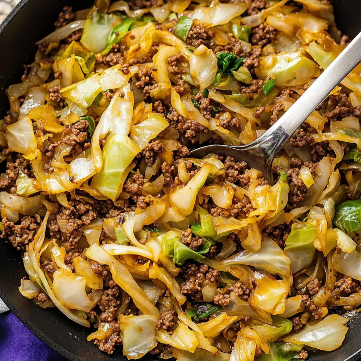 Ground Beef and Cabbage