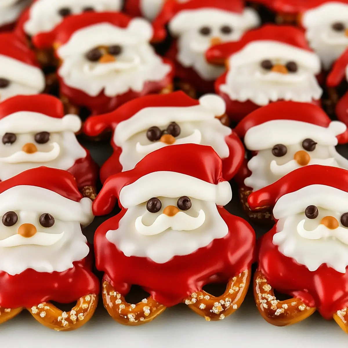 Santa Claus Pretzel Bites