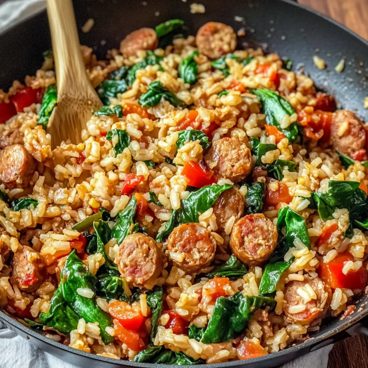 Italian Sausage and Rice Skillet