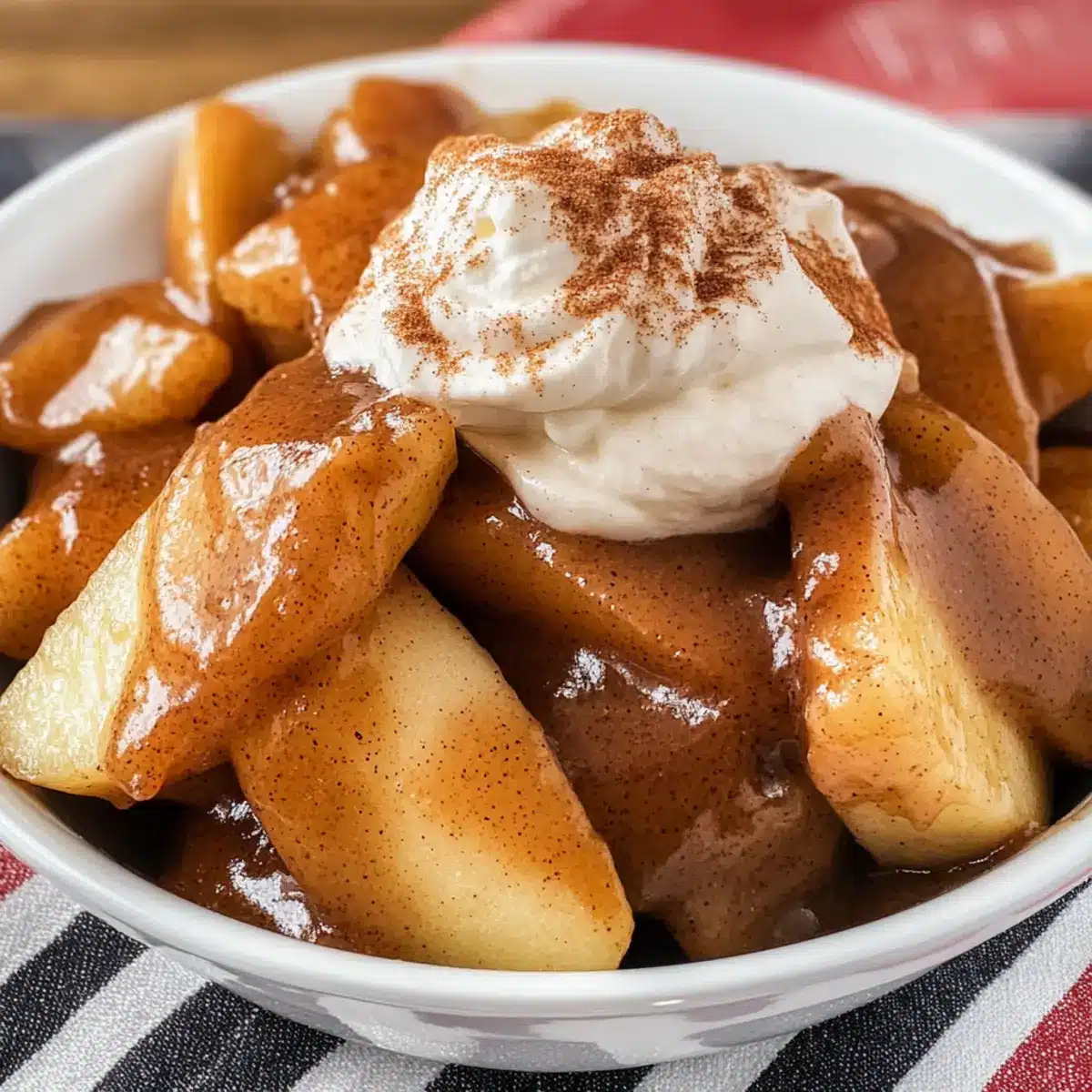 Baked Apples with Cinnamon Whipped Cream