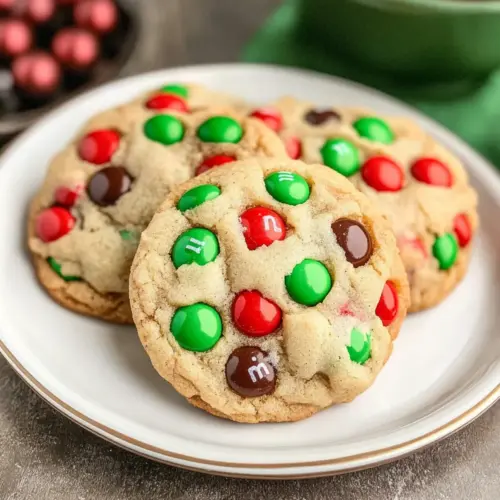 Christmas M&M Cookies
