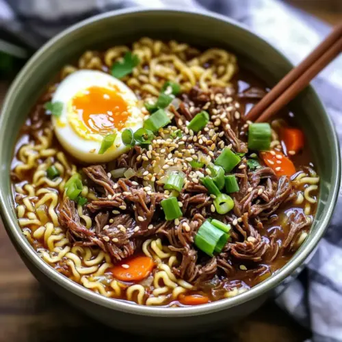 Slow Cooker Beef Ramen Noodles