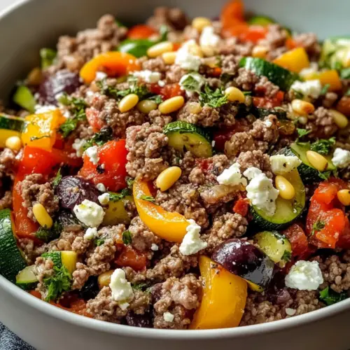 Mediterranean Ground Beef Stir-Fry