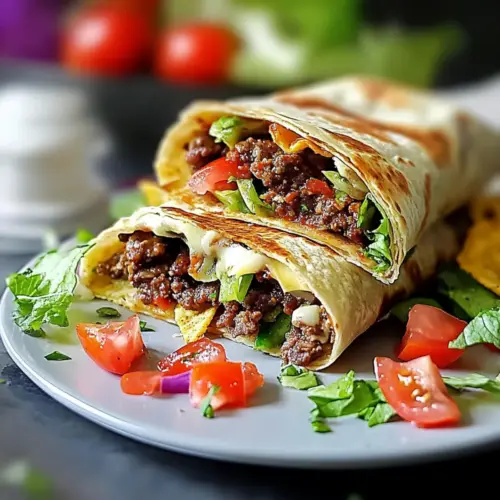 Crunchy Beef Tortilla Folded Wrap