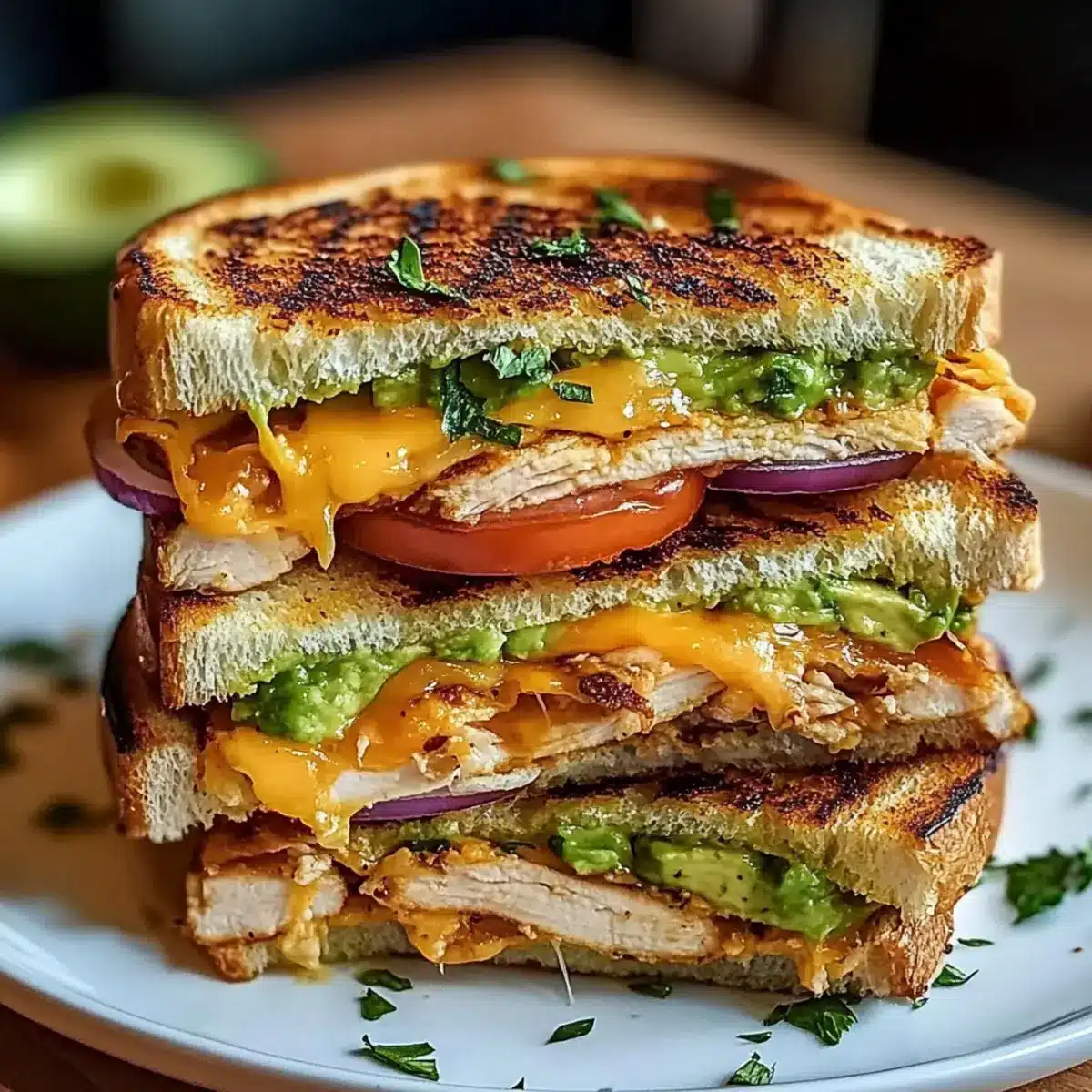 Chicken Avocado Melt Sandwich