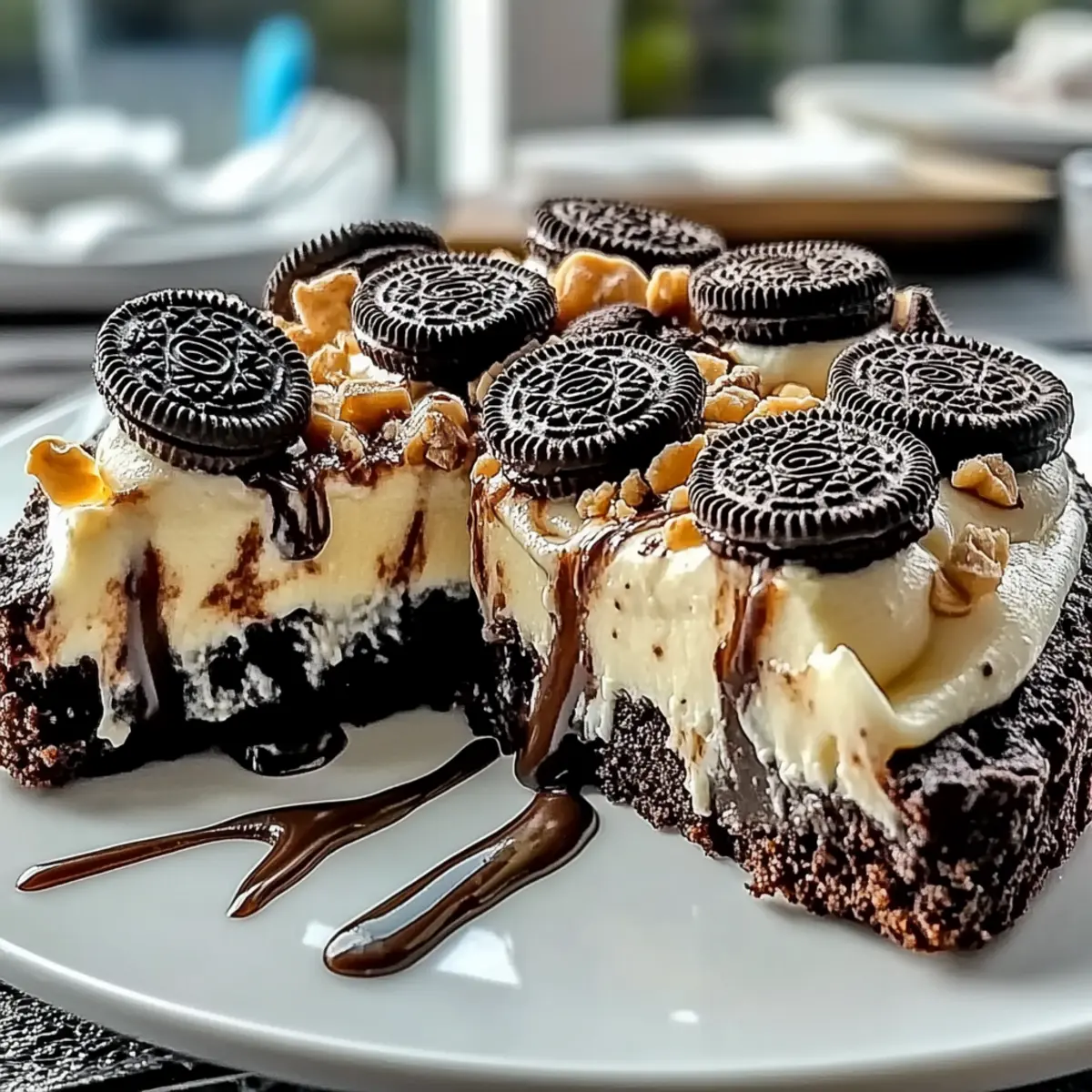 Oreo Fudge Brownie Pizza