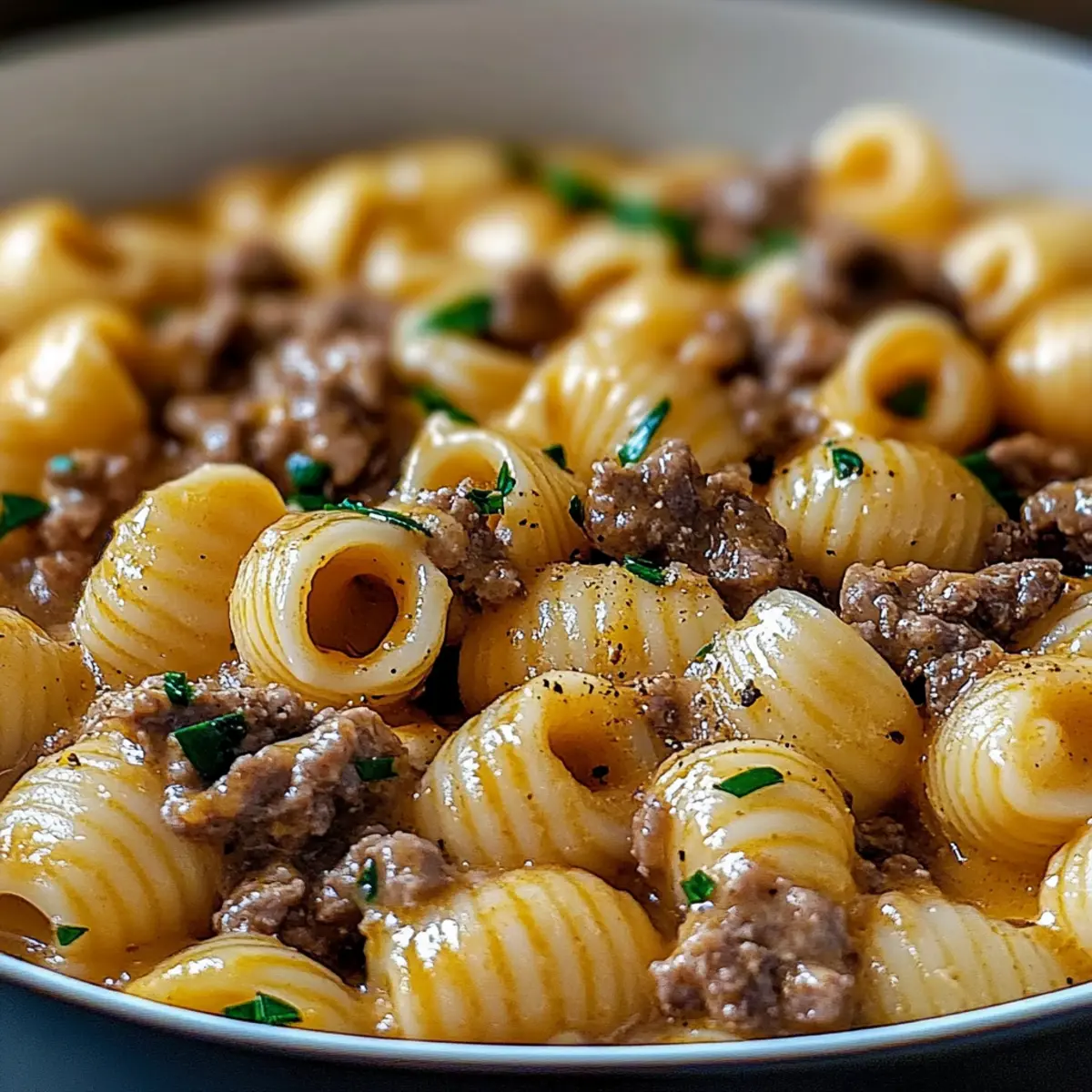 Irresistible Creamy Beef and Shells Recipe – Comfort Food Bliss