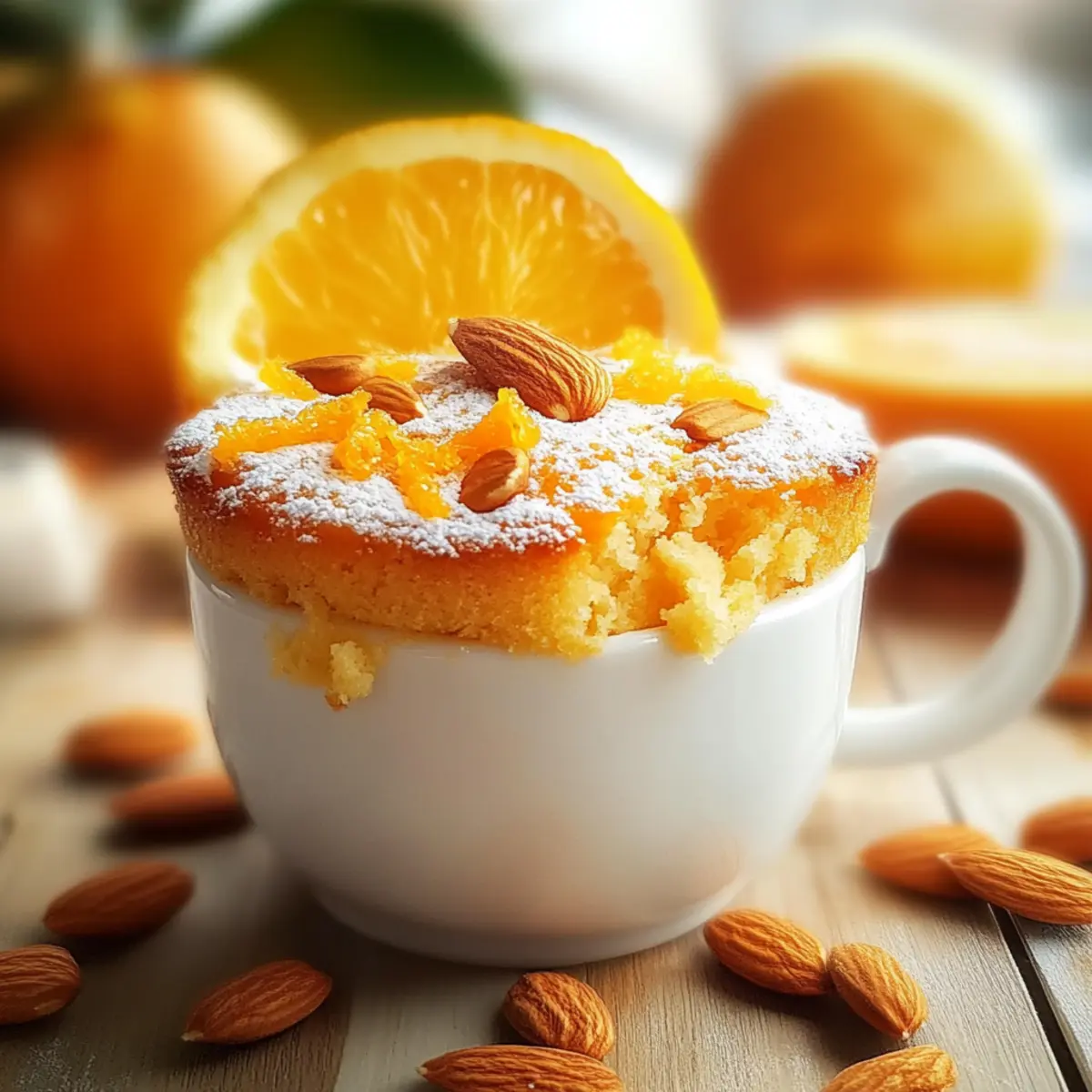 Sunny Orange Almond Mug Cake