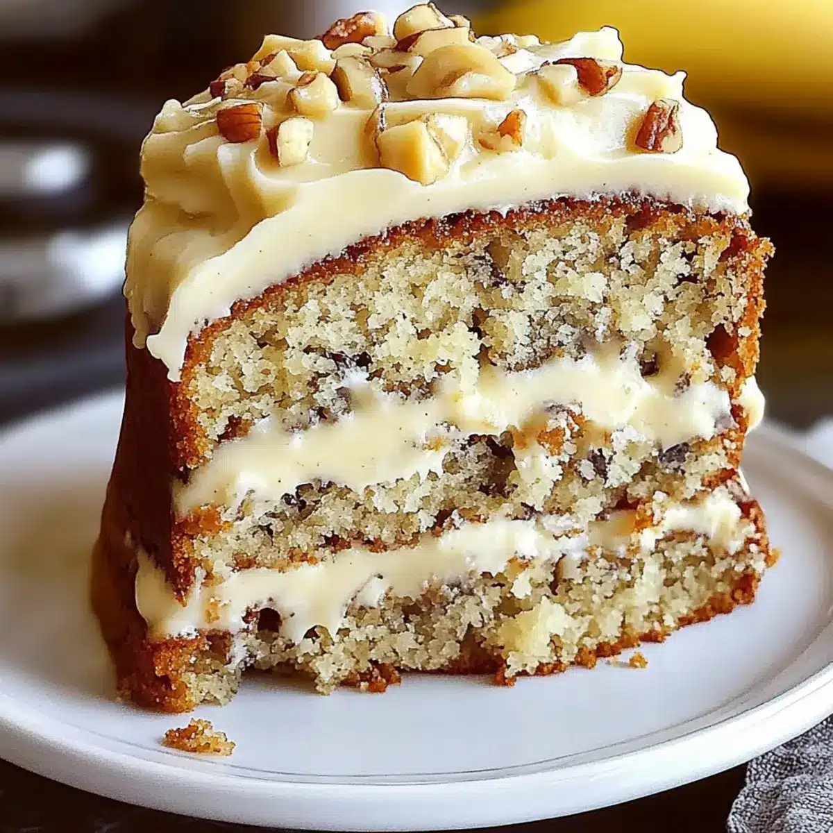 Banana Bread Cake with Cream Cheese Frosting