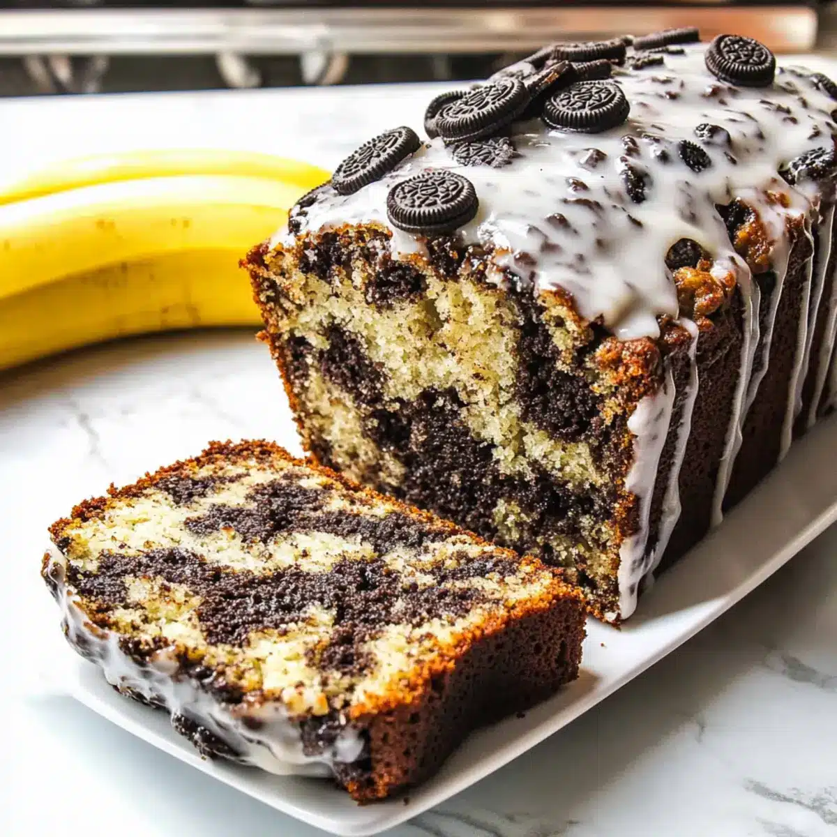 Oreo Banana Bread
