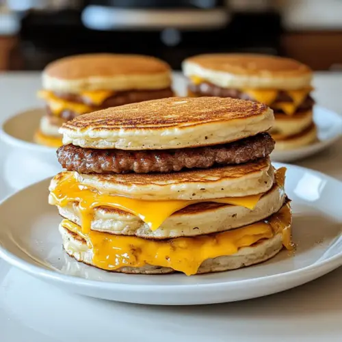 Homemade McGriddle Breakfast Sandwiches