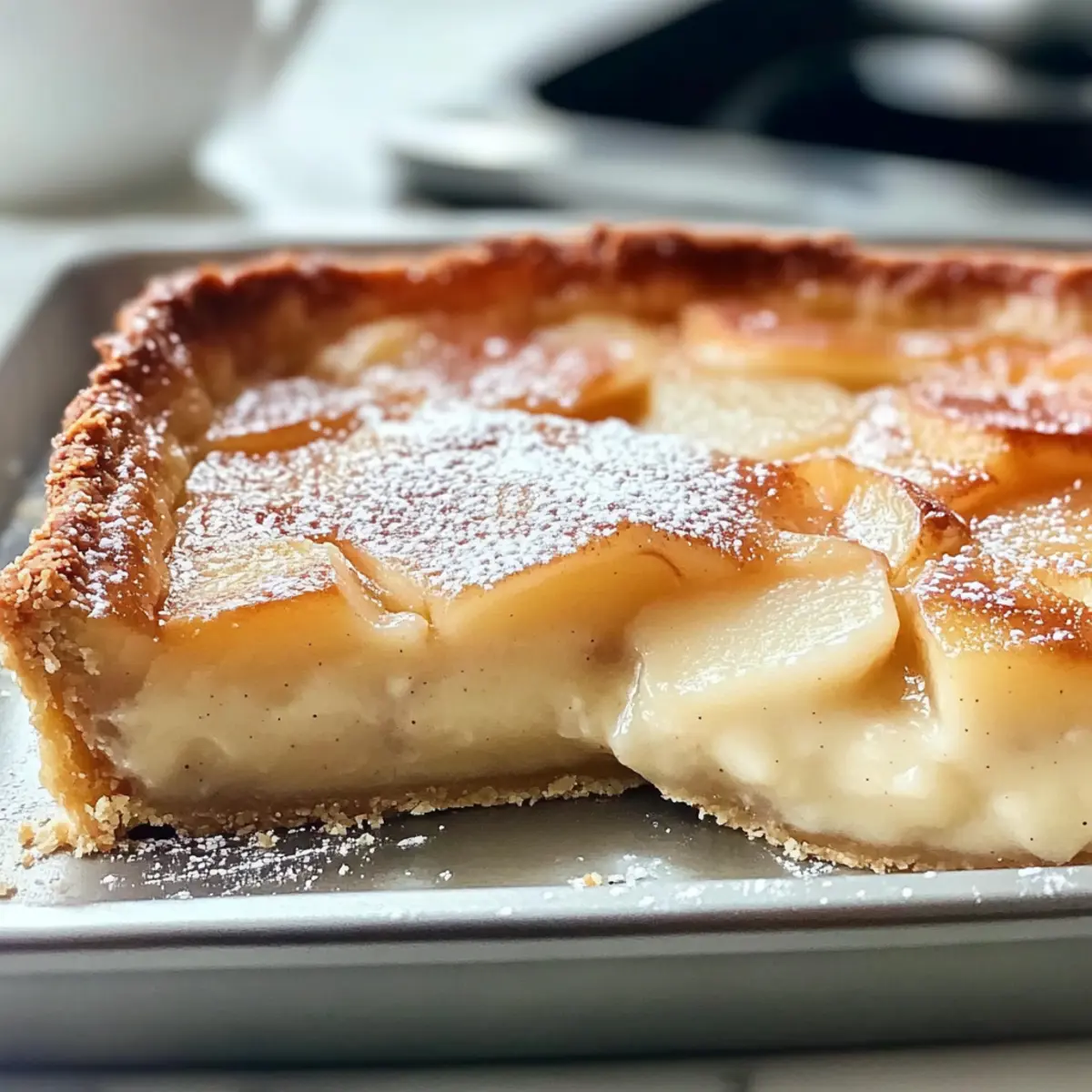 Creamy Pear Custard Pie