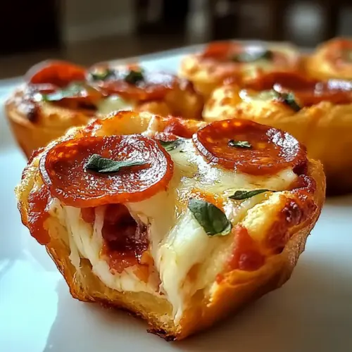 Mini Deep Dish Crescent Roll Pizzas