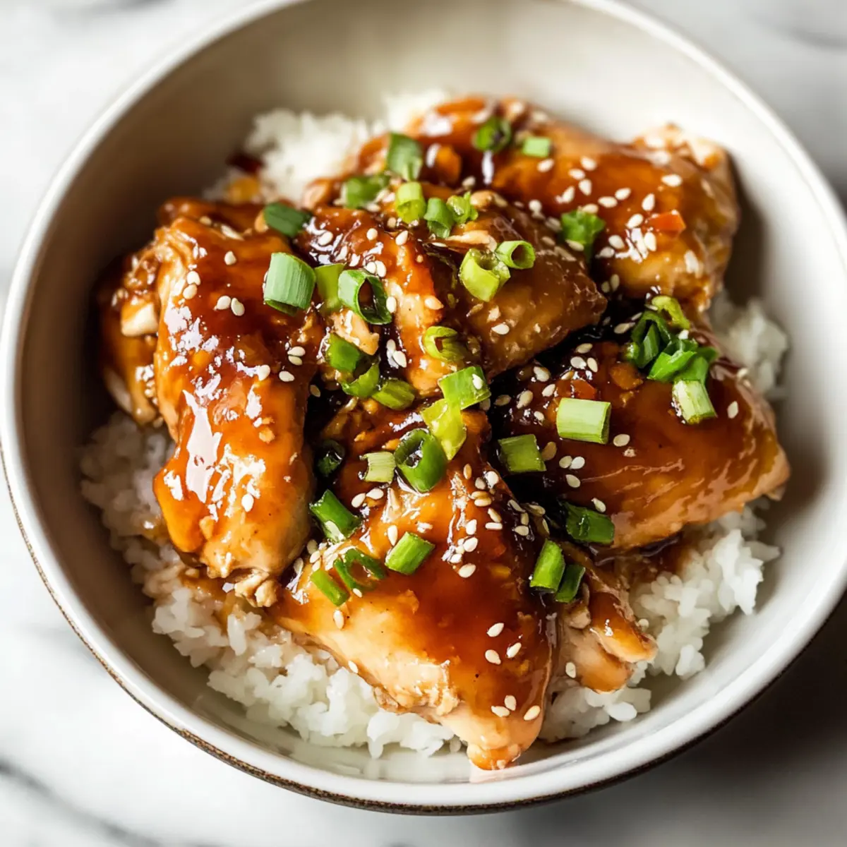Honey Garlic Slow Cooker Chicken Thighs