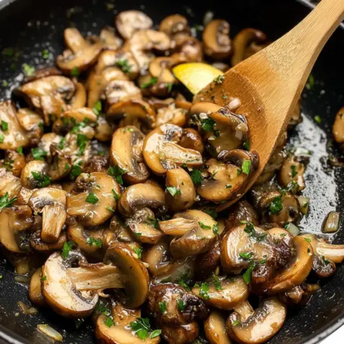 Easy Garlic Sauteed Mushrooms