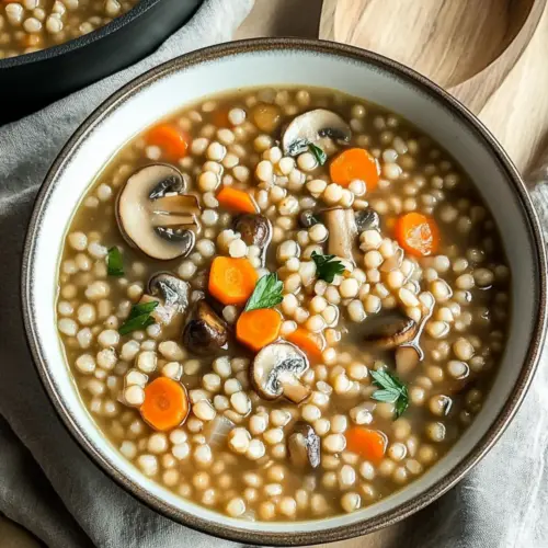 Hearty Vegetarian Mushroom Barley Soup for Cozy Nights